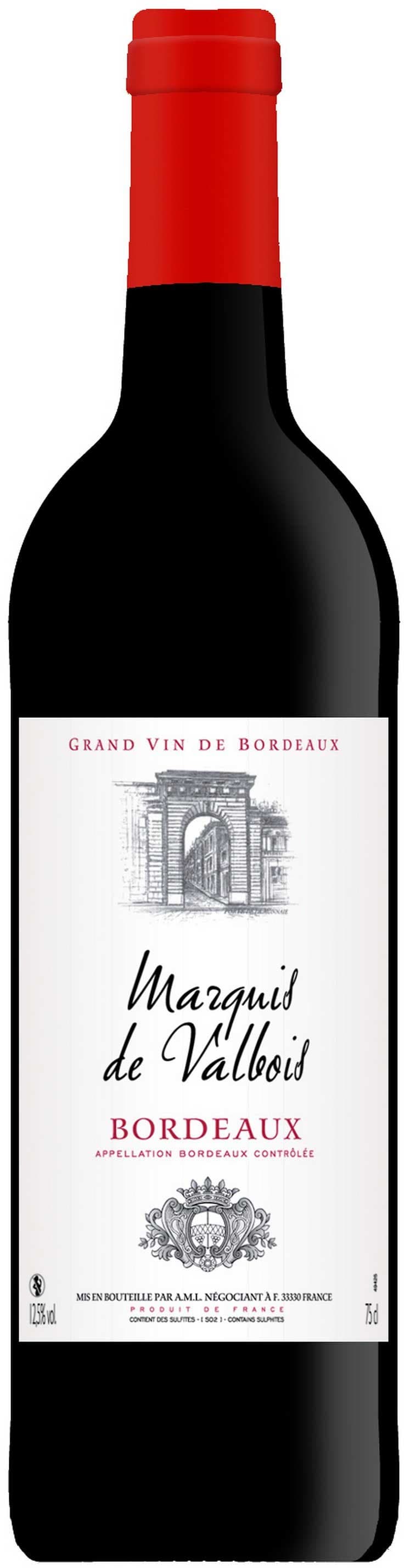 Marquis de Valbois Bordeaux 750ml.